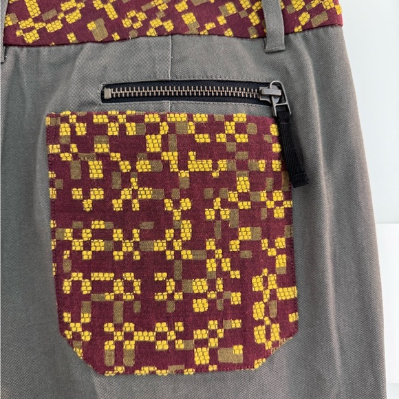 L.A.M.B Military Green Pants with patchwork - Picture 7 of 9